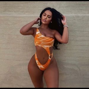 Orangesicle one piece swimsuit